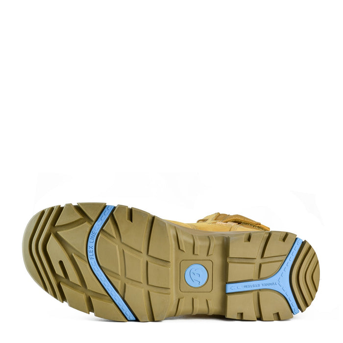 Bazza Low Leg Zip/Lace Safety Toe Wheat