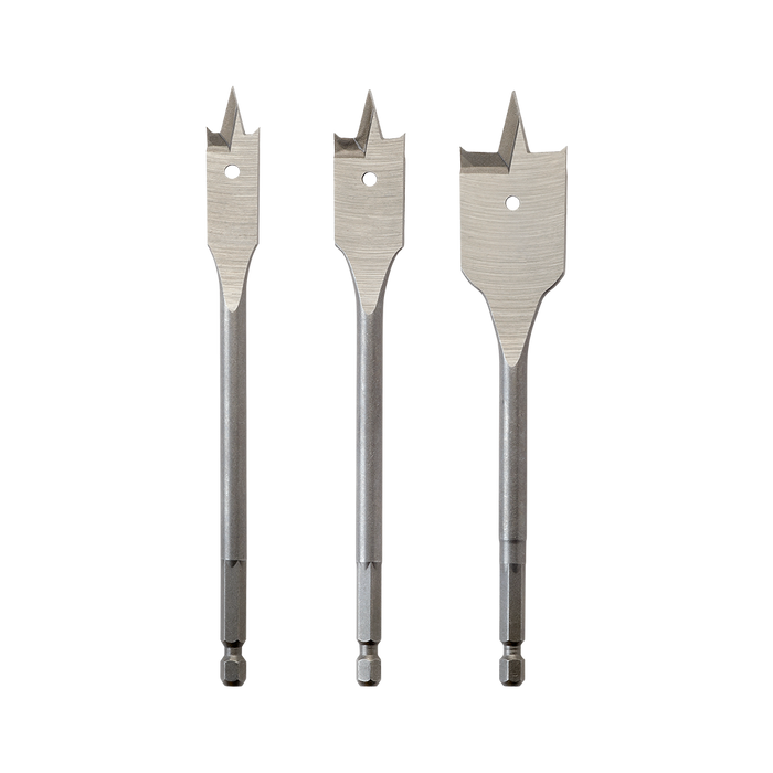 3pcs Timber Spade Bit Set (16mm, 19mm, 25mm)