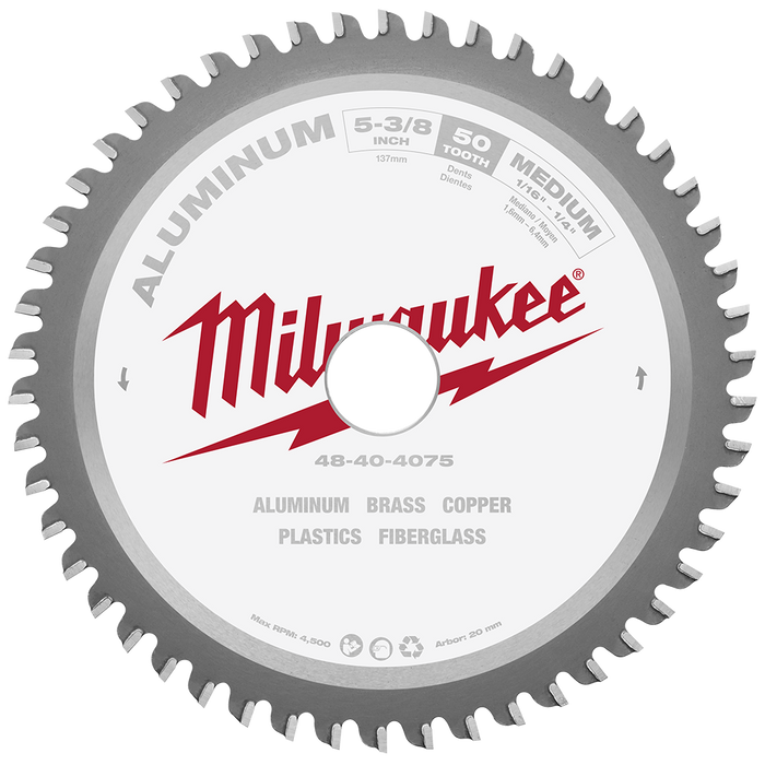 Metal saw Blade 135mm (5 3/8") 50T - Non-Ferrous Metals (Suits all M18™ Metal saws)