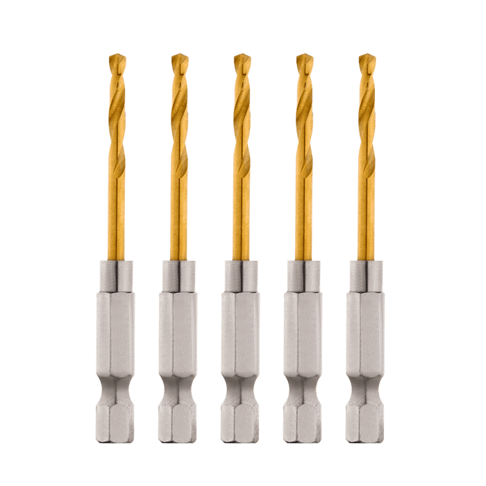 SHOCKWAVE™ Red Helix Titanium Drill Bit 3mm 5Pk