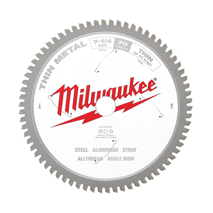 Metal saw blade 184mm (7-1/4") 70T Thin Metal Circ Saw Blade