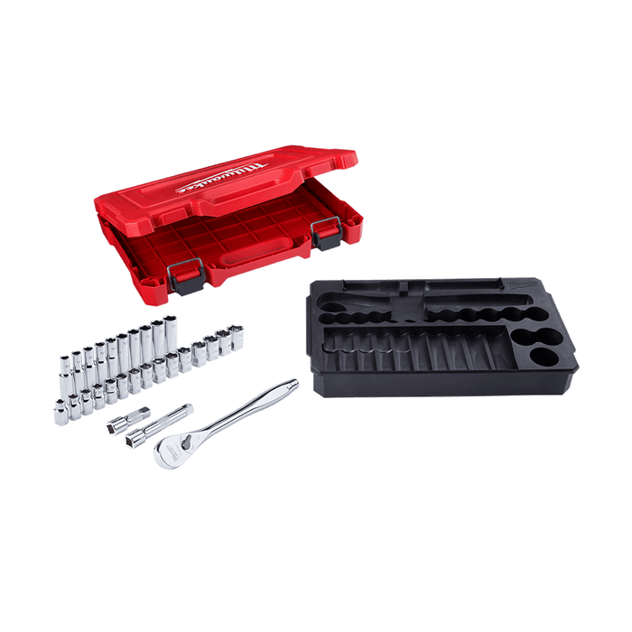 1/2" Drive 28pc Ratchet & Socket Set Metric