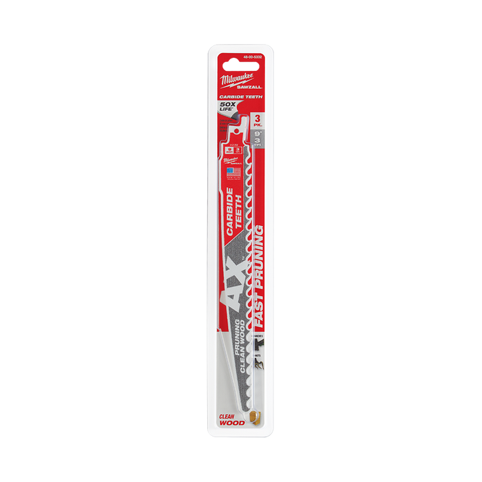 The AX™ With Carbide Teeth For Pruning And Clean Wood 225mm 3Pk