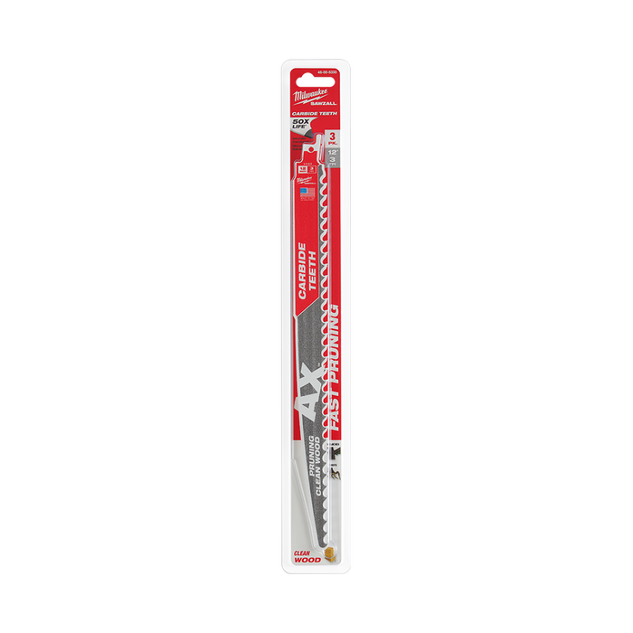 The AX™ With Carbide Teeth For Pruning And Clean Wood 305mm Pk3