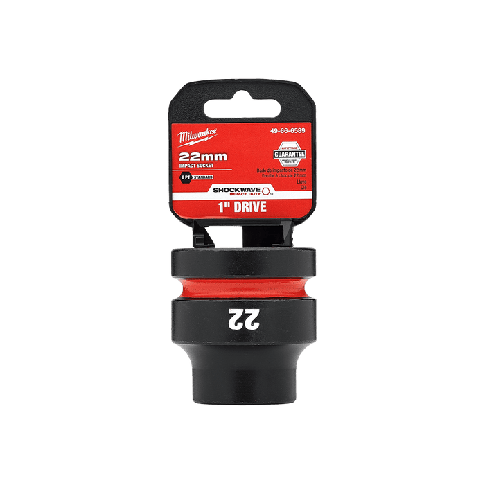 SHOCKWAVE™ 1" Drive 22mm Standard 6 Point Impact Socket