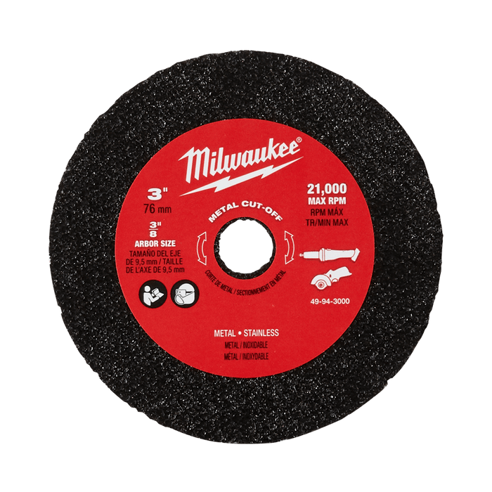 M12 FUEL™ 3" Compact Cut Off Tool Metal Cut-Off Disc 3 pack