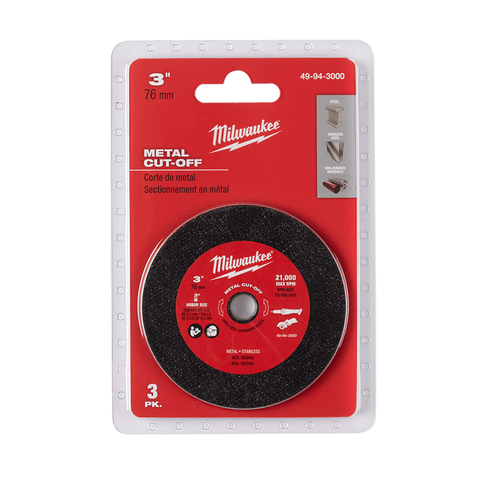 M12 FUEL™ 3" Compact Cut Off Tool Metal Cut-Off Disc 3 pack