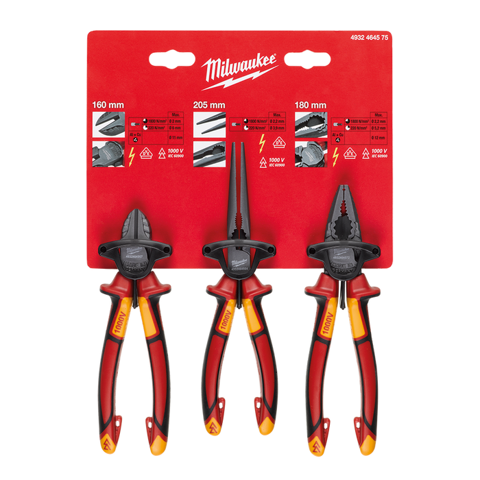 VDE Pliers - 3pc Set