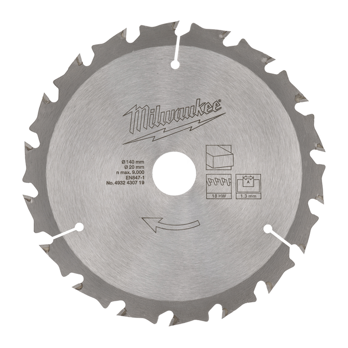 5-1/2" 140mm 18T BASIC FRAMING Blade for M12™ Cordless Circ Saw