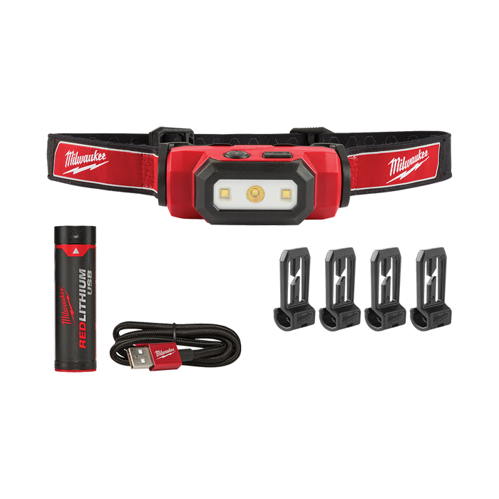 REDLITHIUM™ USB Rechargeable Hard Hat Headlamp Kit