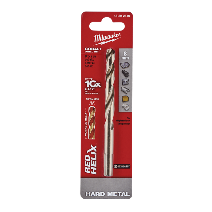 RED HELIX™ Cobalt Drill Bit 8mm