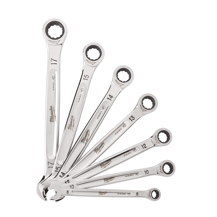 7pc Ratcheting Combination Wrench Set – Metric