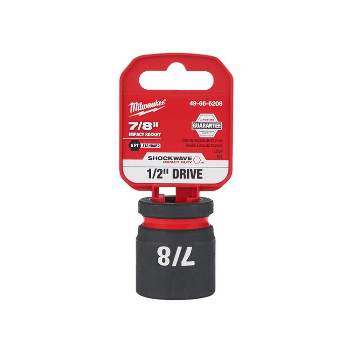 SHOCKWAVE™ 1/2" Drive 7/8" Standard 6 Point Impact Socket