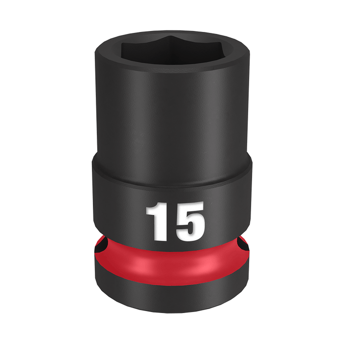 SHOCKWAVE™ 1/2" Drive 15mm Standard 6 Point Impact Socket