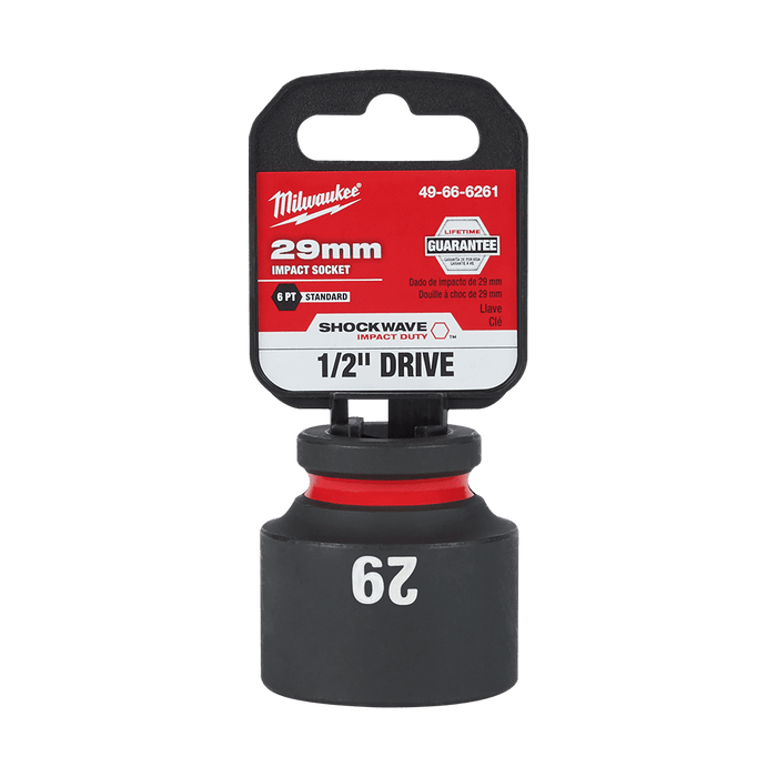 SHOCKWAVE™ 1/2" Drive 29mm Standard 6 Point Impact Socket