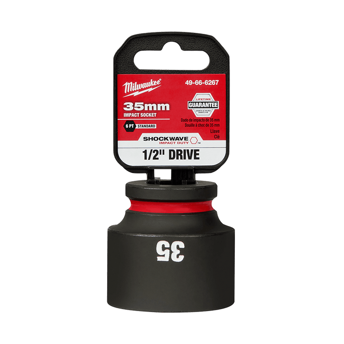 SHOCKWAVE™ 1/2" Drive 35mm Standard 6 Point Impact Socket