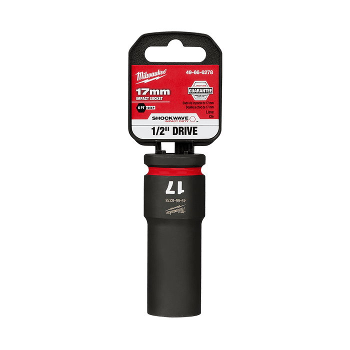 SHOCKWAVE™ 1/2" Drive 17mm Deep 6 Point Impact Socket