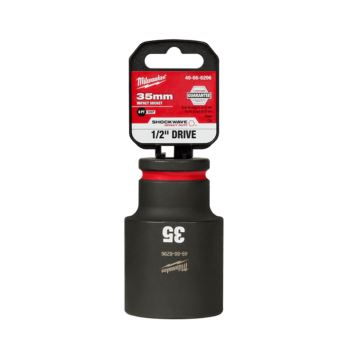 SHOCKWAVE™ 1/2" Drive 35mm Deep 6 Point Impact Socket