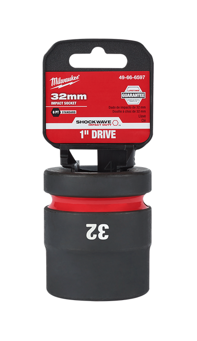 SHOCKWAVE™ 1" Drive 32mm Standard 6 Point Impact Socket