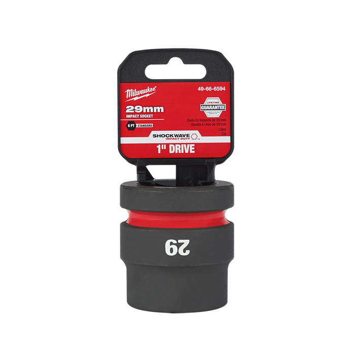 SHOCKWAVE™ 1" Drive 29mm Standard 6 Point Impact Socket