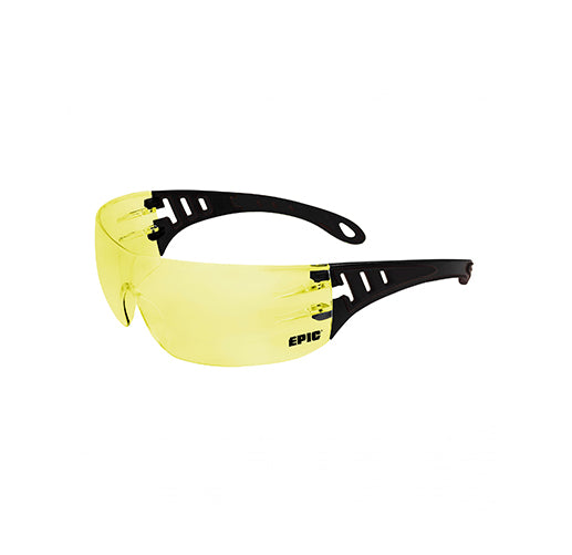 Glasses Safety EPIC® Epic Coating Anti-Scratch & Anti-Fog - Amber (Yellow) Lens