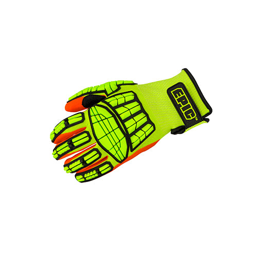 Glove EPIC® Pharos Impact Hi Vis 5EP Cut & Vibration Resistant Nitrile