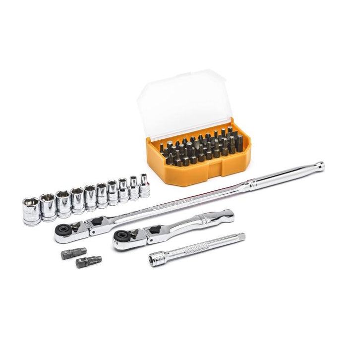 SLIM HEAD RATCHET SET 45PC