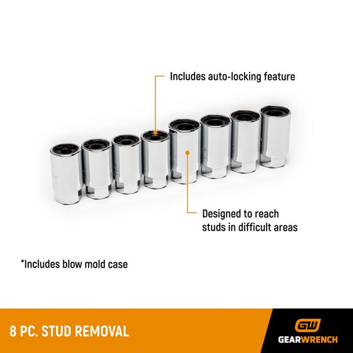 8PC STUD REMOVAL SET SAE