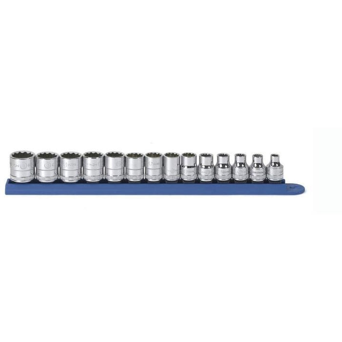 SET SKT STD MET 3/8DR 12PT 14PC