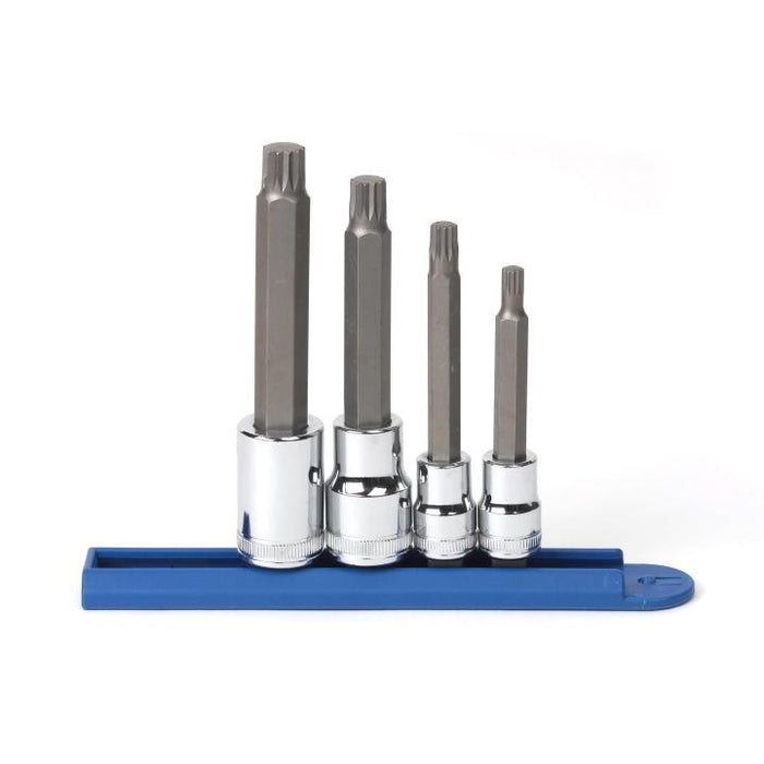 SET SKT BIT MET 3/8 & 1/2DR 12PT 4PC