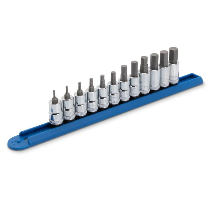 SET SKT HEX BIT MET 3/8DR 12PC