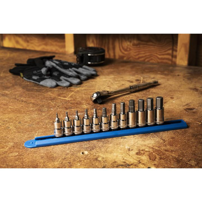 SET SKT HEX BIT MET 3/8DR 12PC