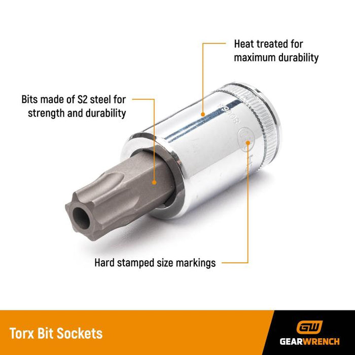 SKT TORX TAMP 3/8DR T-40 2PC