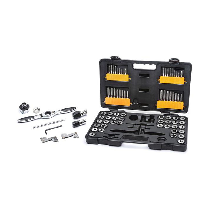 SET RAT TAP & DIE SAE MET 77PC