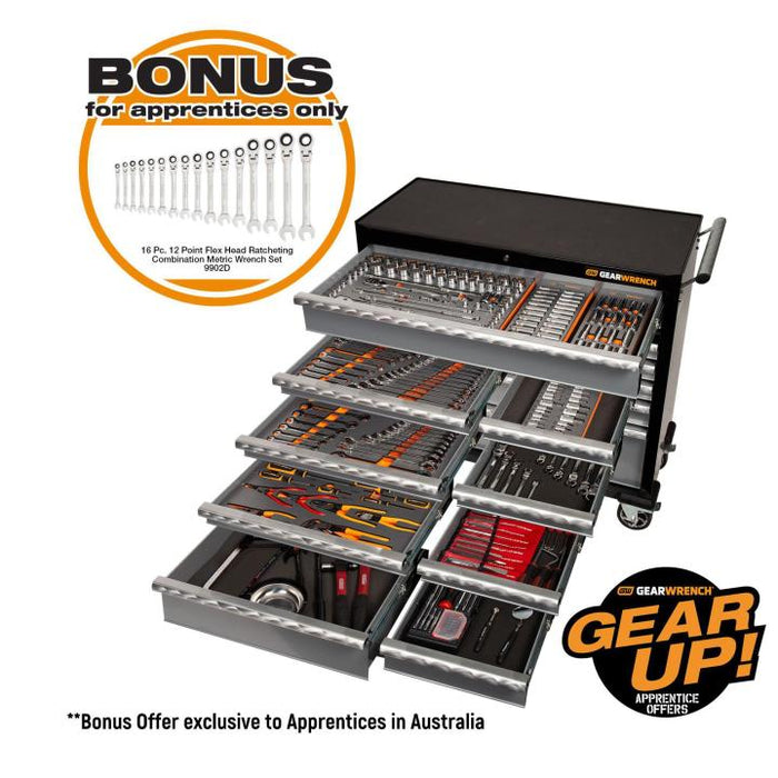 311Pc Comb Tool Kit + 42" Tool Trolley