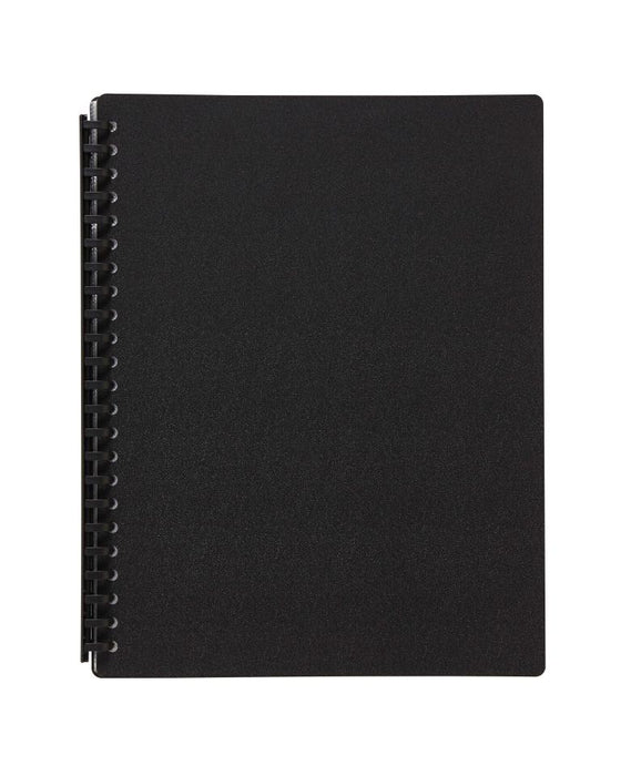 Winc Display Book Refillable A4 40 Pocket Black