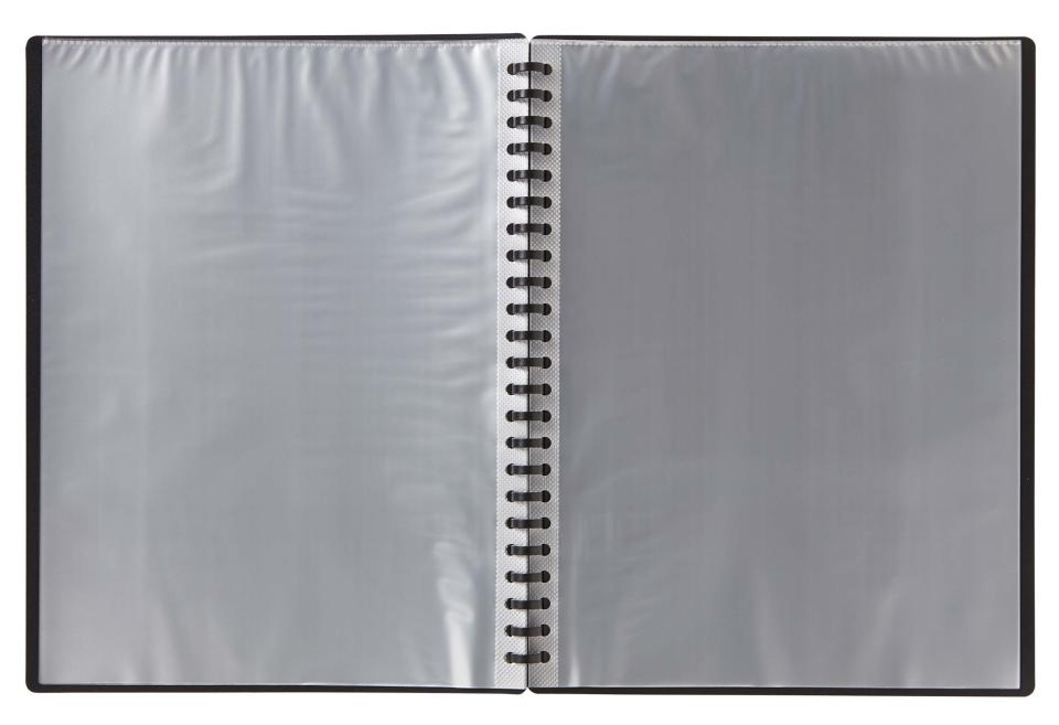 Winc Display Book Refillable A4 40 Pocket Black