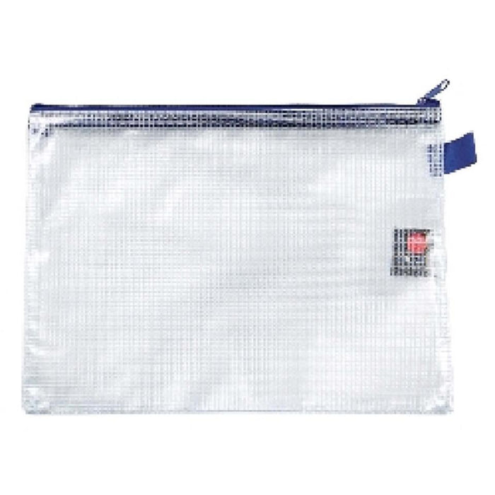 Winc Handy Pouch Pencil Case Mesh Plastic Zip 260 x 185mm Clear