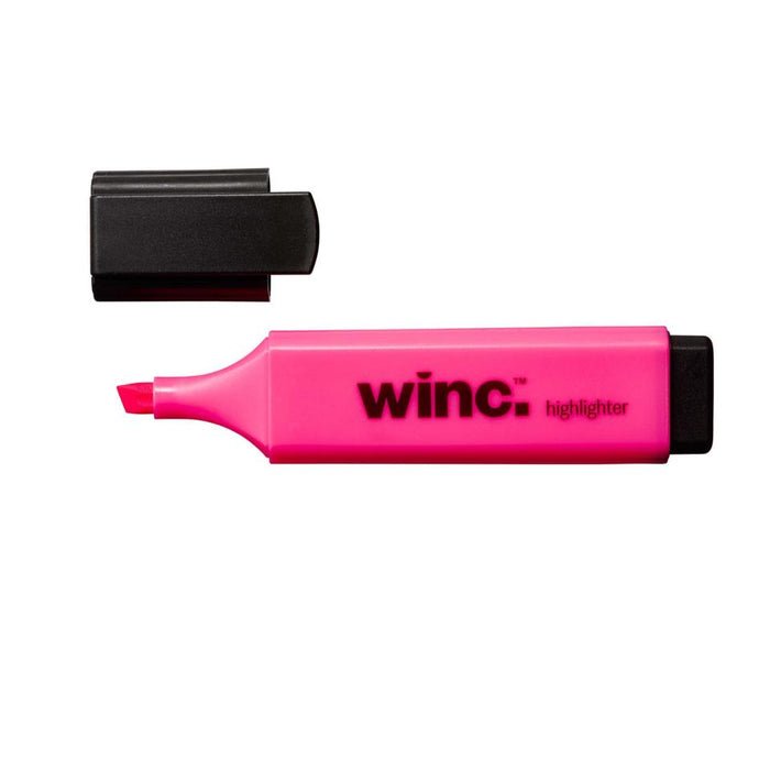 Winc Highlighter Chisel Tip 2.0-5.0mm Pink Box 5