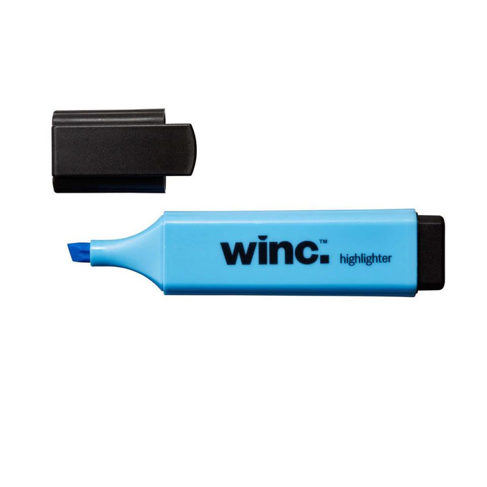 Winc Highlighter Chisel Tip 2.0-5.0mm Blue Box 5