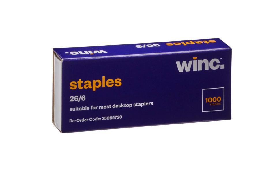 Winc Staples 26/6 Box 1000