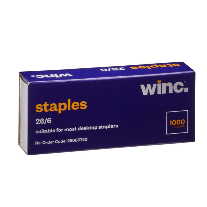 Winc Staples 26/6 Box 1000