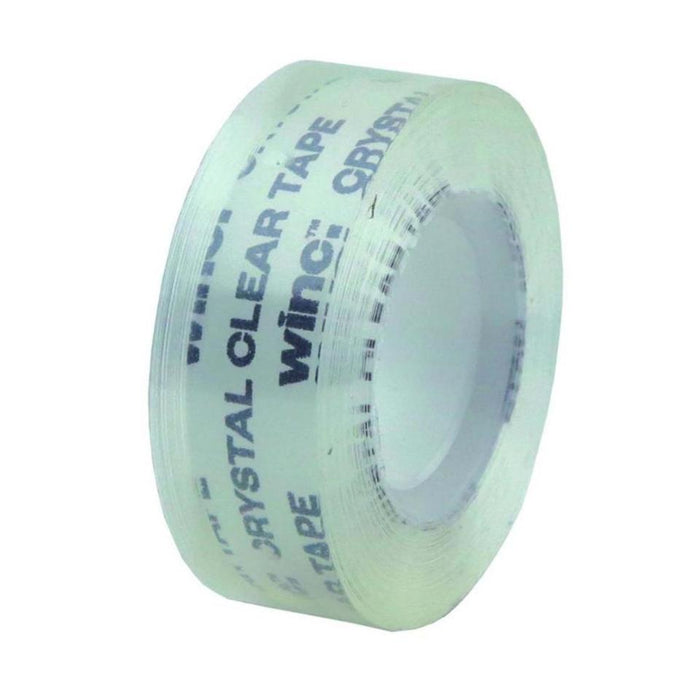 Winc Office Tape 18mm X 33m Crystal Clear Pack 8