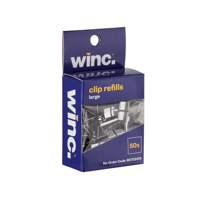 Winc Clip Refills Large Stainless Steel Box 50