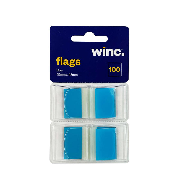 Winc Flags 25 x 43mm Blue Pack 100