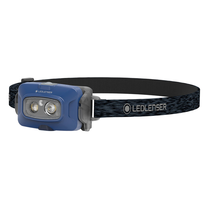 Ledlenser HF4R Core 500lm Rechargeable IP68 Flood & Spot Beam 72 grams Headlamp Blue