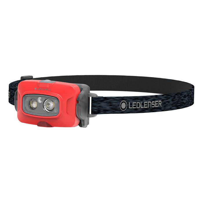 Ledlenser HF4R Core 500lm Rechargeable IP68 Flood & Spot Beam 72 grams Headlamp Red
