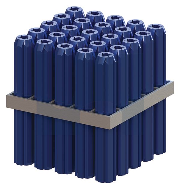 WALL PLUG TAPERED POINT POLYETHYLENE BLUE (14-16G SCREW) 8 25 - Pack of 1000