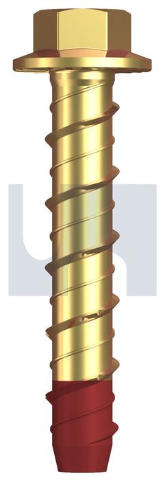 XBOLT - HEX FLANGE HEAD ZINC YELLOW PASSIVATE HEC M5 50 - Pack of 100