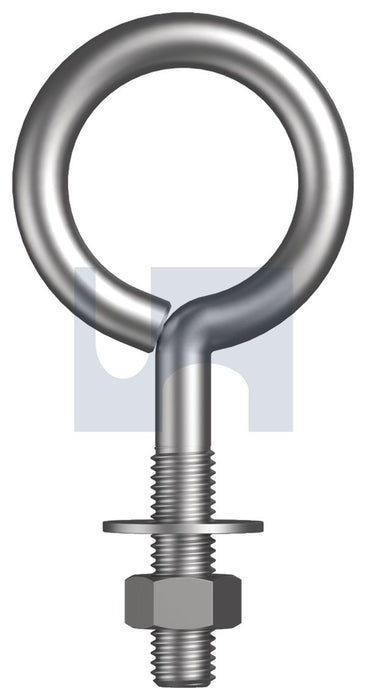 BSW LARGE EYE BOLT KIT ZINC PLATED (RoHS Compliant) HEC / MILD STEEL 1/4 BSW 2 - Pack of 100